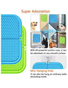 Alfombrilla para Lamer Perros XIGOU - Paquete de 2 Grandes 2