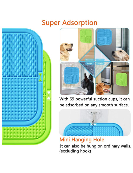 Alfombrilla para Lamer Perros XIGOU - Paquete de 2 Grandes