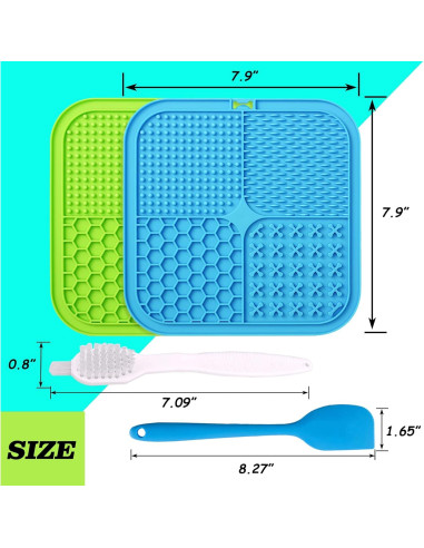 Alfombrilla para Lamer Perros XIGOU - Paquete de 2 Grandes