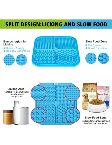 Alfombrilla para Lamer Perros XIGOU - Paquete de 2 Grandes