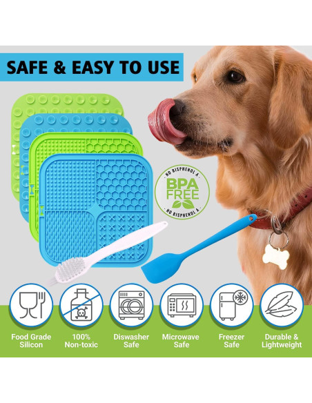 Alfombrilla para Lamer Perros XIGOU - Paquete de 2 Grandes