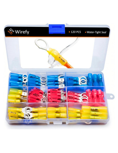 Kit de Conectores Eléctricos Wirefy 120 PCS - Termoretráctiles