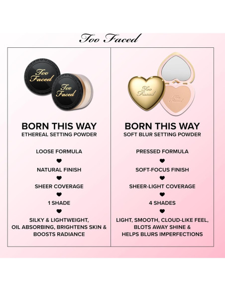 Polvo Fijador Too Faced Born This Way 4.54g Color 01 Claro