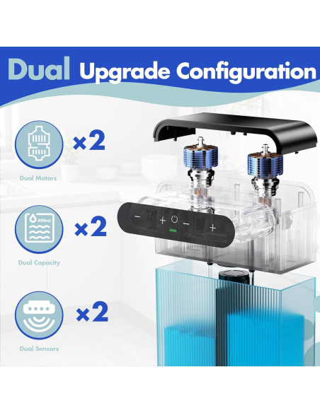 Dispensador de Jabón Automático YIKHOM 400 ml Montado en Pared