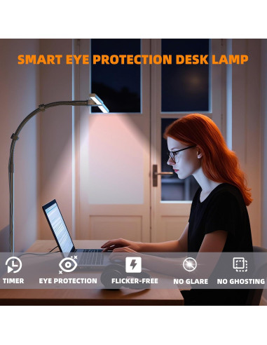 Lámpara de Escritorio ULTEM 15W Ajustable con Luz Regulable