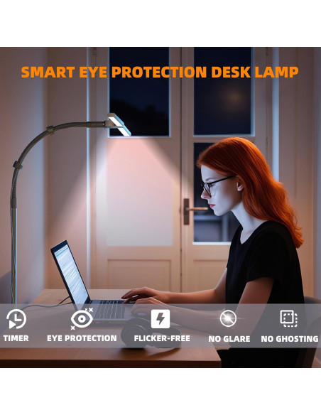 Lámpara de Escritorio ULTEM 15W Ajustable con Luz Regulable