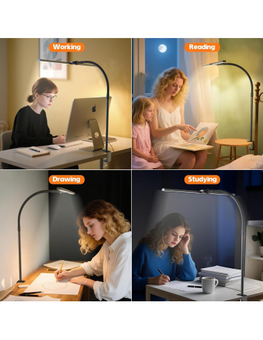 Lámpara de Escritorio ULTEM 15W Ajustable con Luz Regulable