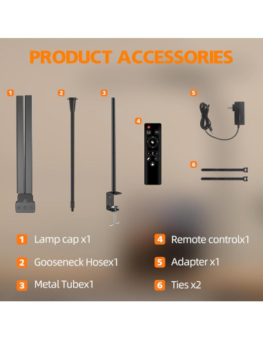 Lámpara de Escritorio ULTEM 15W Ajustable con Luz Regulable