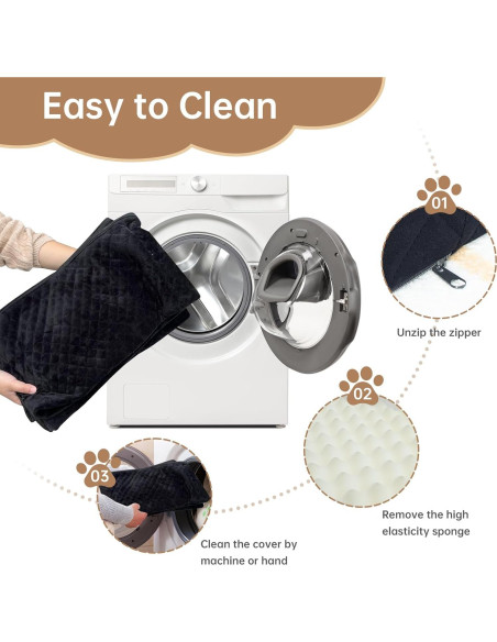 Asiento de Coche para Perro Grande KEELUXE 71.1x48.3cm Negro