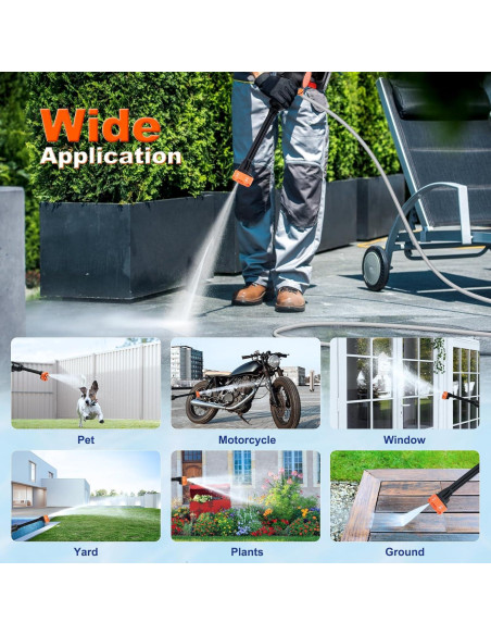 Lavadora a Presión Eléctrica Denqir RB-005 652 PSI 4.5 LPM