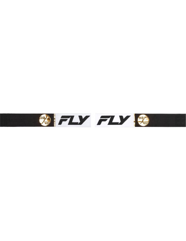 Gafas de Motocross Fly Racing Zone Pro MX 37-5189 - Blanco/Negro/Dorado