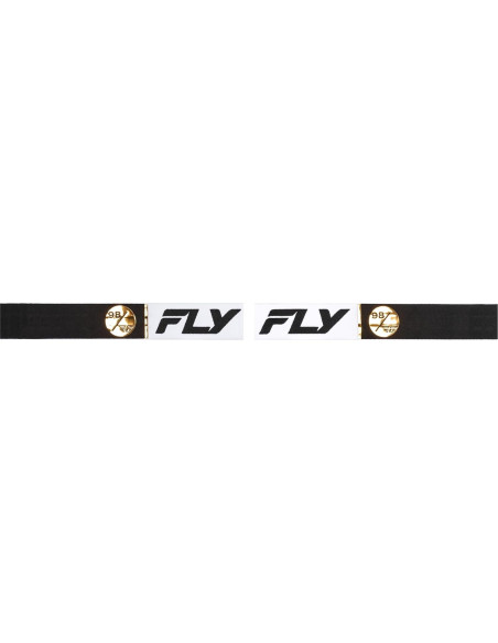Gafas de Motocross Fly Racing Zone Pro MX 37-5189 - Blanco/Negro/Dorado