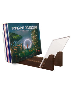 Soporte para Discos de Vinilo KAIU - Madera Nuez, 50 LPs