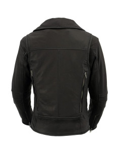 Chaqueta de Cuero Ligera para Mujeres Milwaukee Leather MLL2581 Negra 2