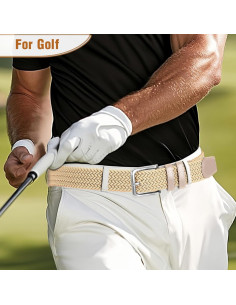 Cinturón elástico trenzado para hombres - Ajuste 68.5-76.2 cm 2