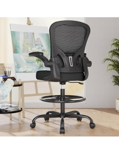Silla de Dibujo Ergonómica Synorla con Soporte Lumbar Ajustable