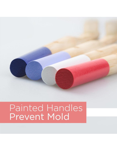 Cepillo de dientes de bambú Native Birds set de 4 cerdas medianas