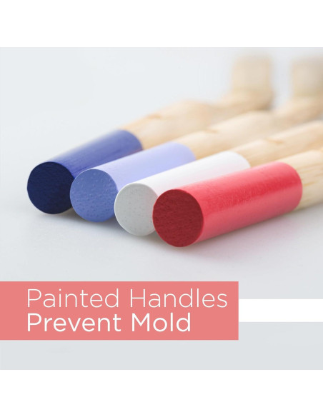 Cepillo de dientes de bambú Native Birds set de 4 cerdas medianas