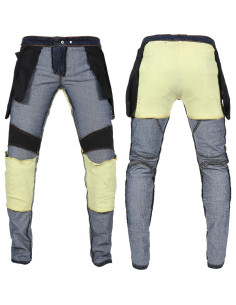 Jeans de Motocicleta Takuey con Almohadillas de Seguridad Azul 2