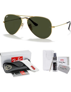 Gafas de sol Ray-Ban RB3025 Aviator Oro Verde G-15 2