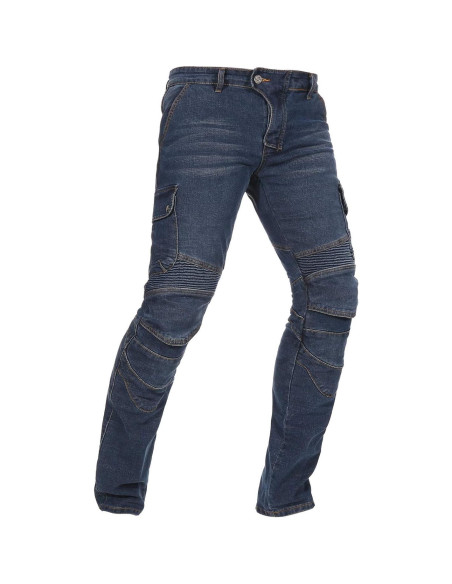 Jeans de Motocicleta Takuey con Almohadillas de Seguridad Azul