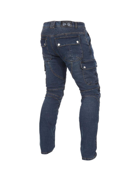 Jeans de Motocicleta Takuey con Almohadillas de Seguridad Azul