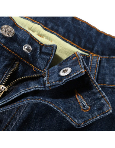 Jeans de Motocicleta Takuey con Almohadillas de Seguridad Azul