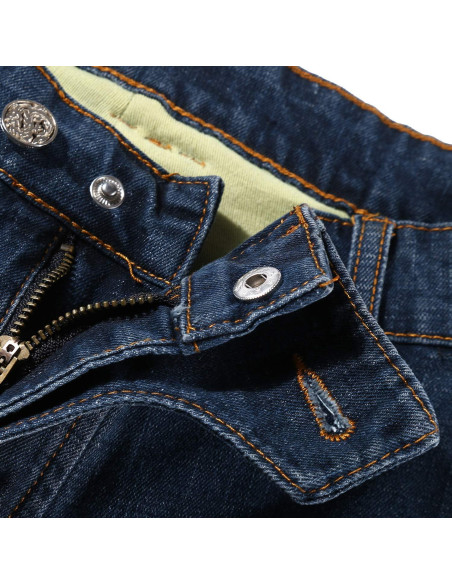 Jeans de Motocicleta Takuey con Almohadillas de Seguridad Azul