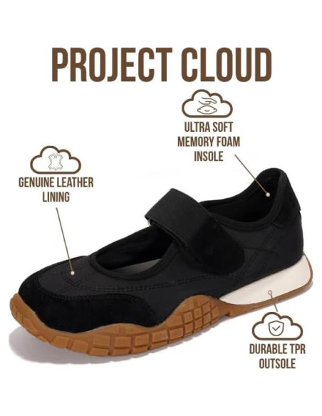 Zapatos Mary Jane Ligeros Project Cloud Donna - Antideslizantes