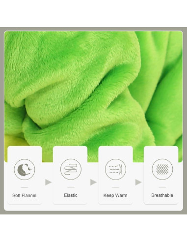 Mono con Capucha de Animal MICHLEY para Bebé 2-5 Meses Verde