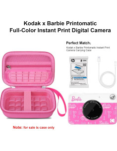 Funda de Transporte Elonbo para Cámara Kodak x Barbie - Rosa 2