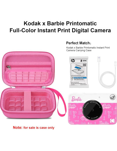 Funda de Transporte Elonbo para Cámara Kodak x Barbie - Rosa