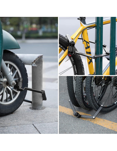 Candado Plegable Antirrobo ROCKBROS 4 Dígitos Alta Resistencia