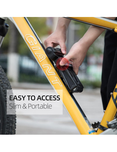 Candado Plegable Antirrobo ROCKBROS 4 Dígitos Alta Resistencia