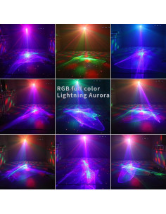 Proyector Portátil ADDBITCOLOR RGB LED y Láser Aurora 5000mAh 2