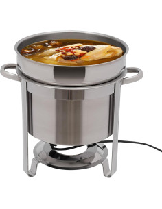 Chafer de Sopa Eléctrico HinLIaDa 11L Acero Inoxidable 2