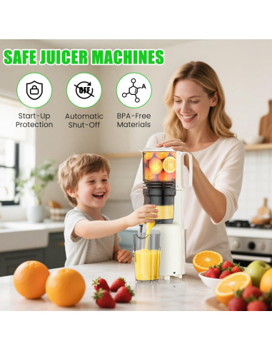 Exprimidor Masticador AERVOCE MP-802L 300W 1.6L Fácil Limpieza