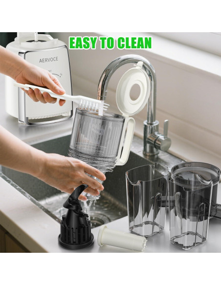 Exprimidor Masticador AERVOCE MP-802L 300W 1.6L Fácil Limpieza