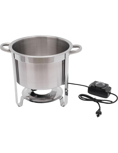 Chafer de Sopa Eléctrico HinLIaDa 11L Acero Inoxidable