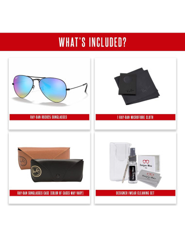 Gafas de sol Ray-Ban RB3025 Aviator Metal 62mm + Kit de limpieza