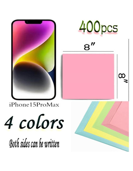 Kit de Origami XPPZHKY 100 Hojas Doble Cara 20x20cm Pastel