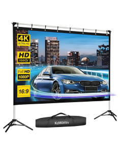 Pantalla de proyector KdWiHVv 120" portátil anti-arrugas
