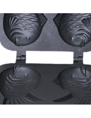 Sartén antiadherente CPVKRY en forma de pez 2PCS con accesorios