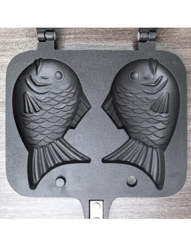 Sartén antiadherente CPVKRY en forma de pez 2PCS con accesorios