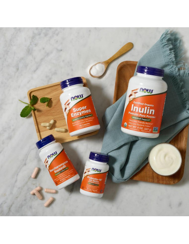 Suplemento Probiótico NOW Foods 100 Mil Millones 30 Cápsulas Veganas