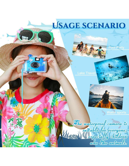 Cámara desechable a prueba de agua Fujifilm QuickSnap 35mm + USB 32GB