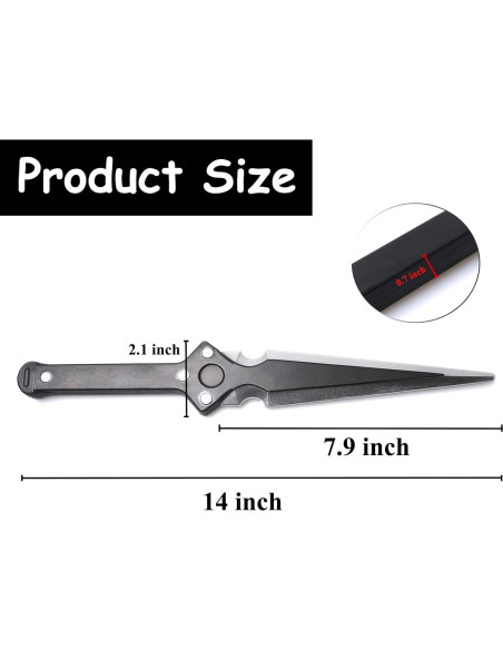 Daga Falsa de Espuma PU DAYSTART 35.56 cm para Cosplay