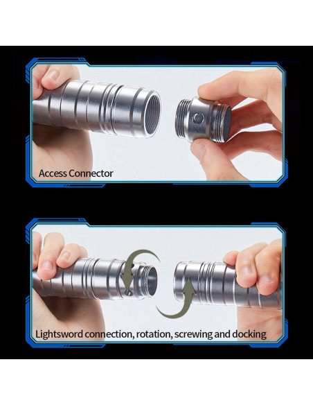 Sable de Luz Dueling S OUJCEN Plata 15 Colores RGB Recargable