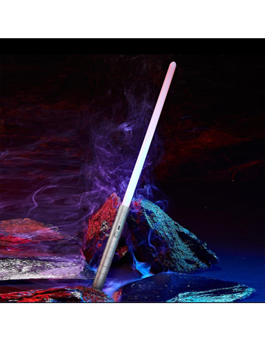 Sable de Luz Dueling S OUJCEN Plata 15 Colores RGB Recargable