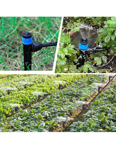 Gotero de riego ajustable Vortex 20PK con barra de bloqueo